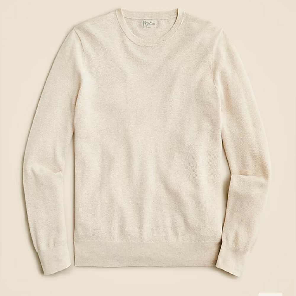 J. Crew Cream Crewneck Sweater